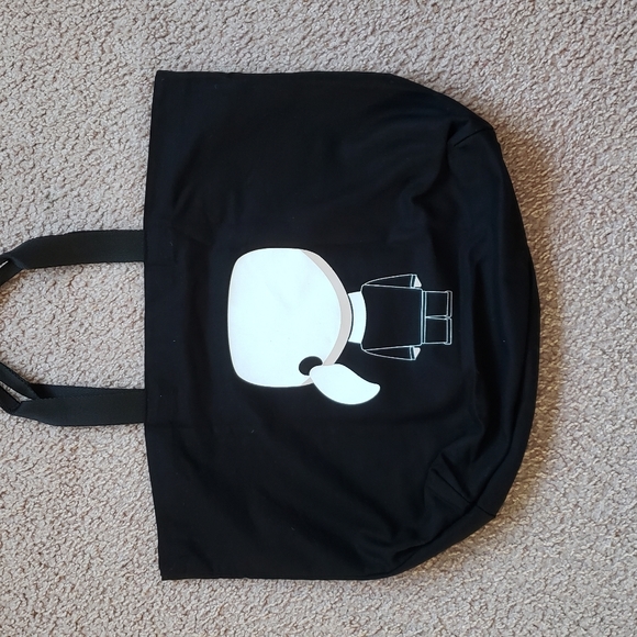 NWT Karl Lagerfeld Tote Bag Karl Lagerfeld Motif on Front AND Back! Tote Bag - Picture 10 of 16